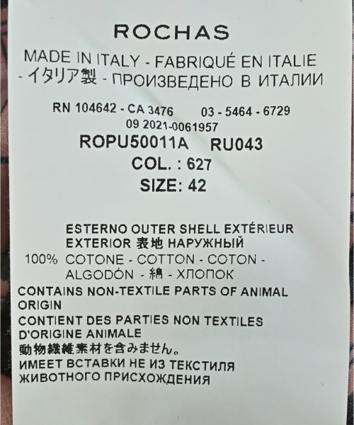 ROCHAS（ロシャス）ワンピース 赤 サイズ:42(M位) レディース/2200679270058