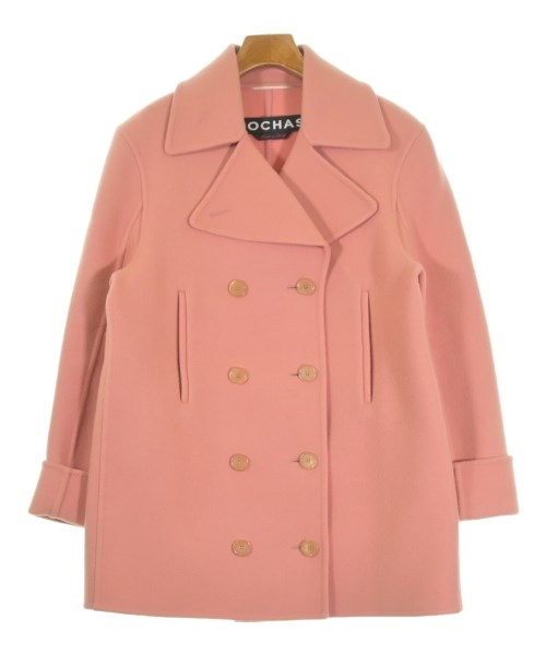 ROCHAS(ロシャス)ピーコート ピンク サイズ:42(M位)/2200657611019