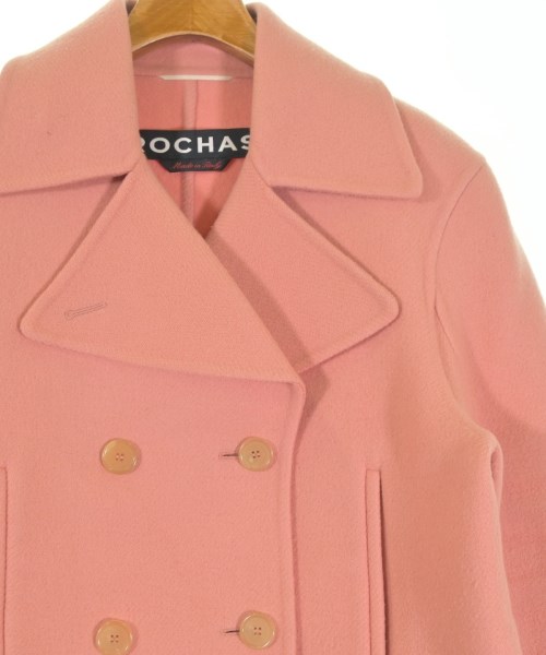 ROCHAS（ロシャス）ピーコート ピンク サイズ:42(M位) レディース/2200657611019
