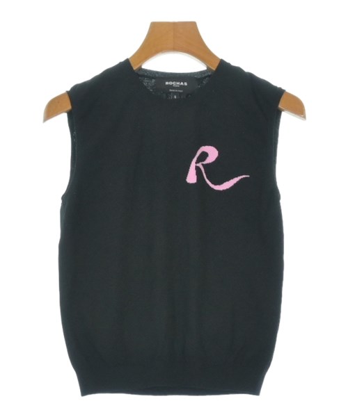 ROCHAS(ロシャス)ベスト/ノースリーブ 黒 サイズ:S/2200655567509