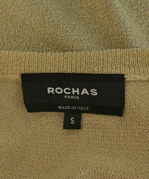 ROCHAS（ロシャス）カーディガン ゴールド サイズ:S レディース/2200719301056