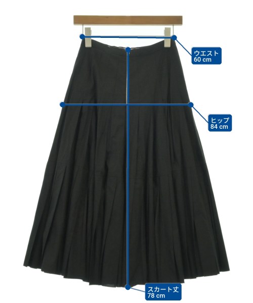 ROCHAS（ロシャス）ロング・マキシ丈スカート 黒 サイズ:38(S位) レディース/2200718293901