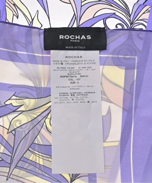 ROCHAS（ロシャス）バンダナ・スカーフ 青 サイズ:- レディース/2200705489362