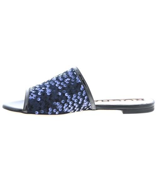 ROCHAS（ロシャス）サンダル 黒 サイズ:36(22.5cm位) レディース/2200708541074