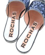 ROCHAS（ロシャス）サンダル 黒 サイズ:36(22.5cm位) レディース/2200708541074