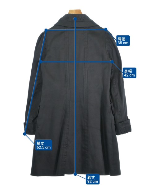 ROCHAS（ロシャス）ステンカラーコート 紺 サイズ:-(M位) レディース/2200663157013