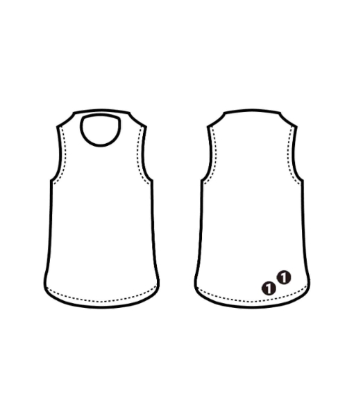 ROCHAS（ロシャス）ベスト/ノースリーブ 青 サイズ:34(XXS位) レディース/2200728804098