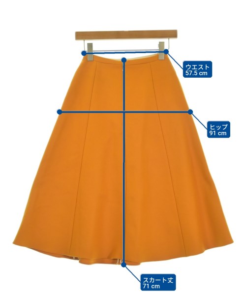 ROCHAS（ロシャス）ロング・マキシ丈スカート オレンジ サイズ:38(S位) レディース/2200723174080