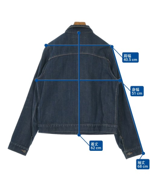 ANNE VALERIE HASH（アンヴァレリーアッシュ）デニムジャケット 紺 サイズ:M メンズ/2200632667079