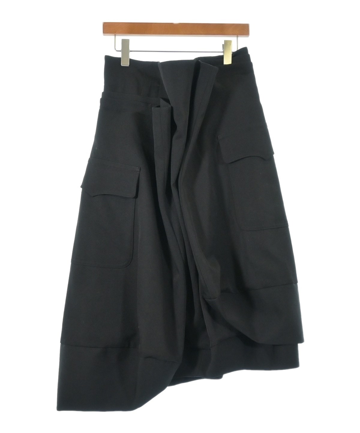 COMME des GARCONS（コムデギャルソン）ひざ丈スカート 黒 サイズ:S