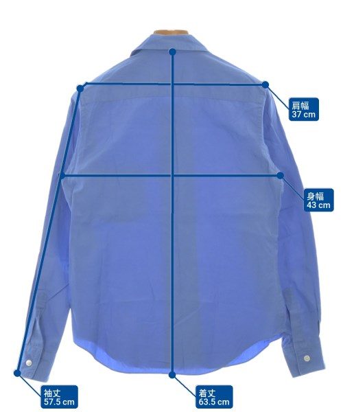 COMME des GARCONS（コムデギャルソン）カジュアルシャツ 青 サイズ:M レディース/2200618807031