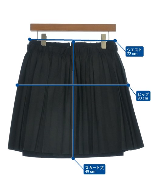 COMME des GARCONS（コムデギャルソン）ひざ丈スカート 黒 サイズ:S レディース/2200613122085