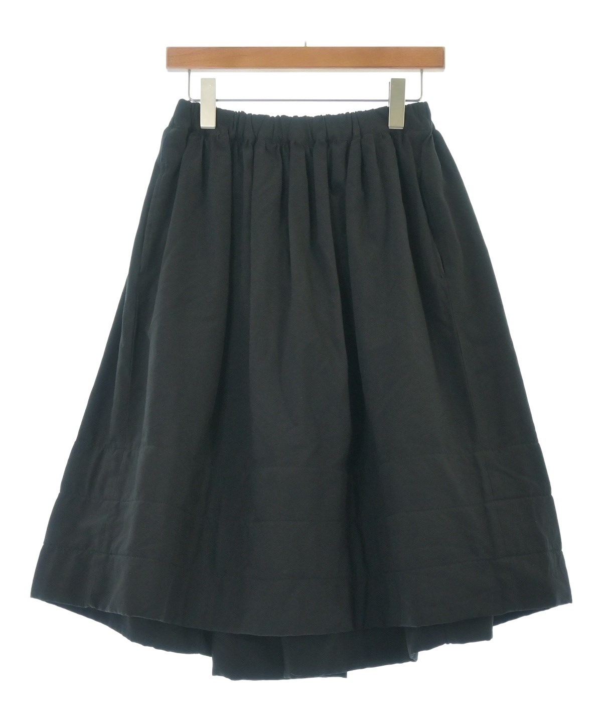 COMME des GARCONS（コムデギャルソン）ひざ丈スカート 黒 サイズ:XS