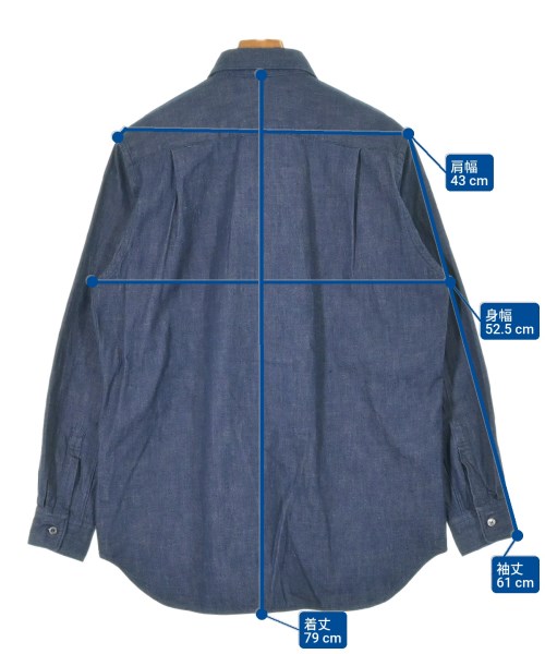 COMME des GARCONS（コムデギャルソン）カジュアルシャツ 紺 サイズ:M メンズ/2200639877167