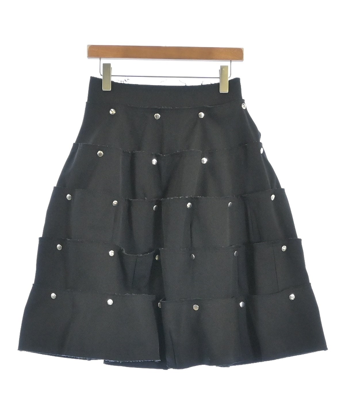 COMME des GARCONS（コムデギャルソン）ひざ丈スカート 黒 サイズ:S