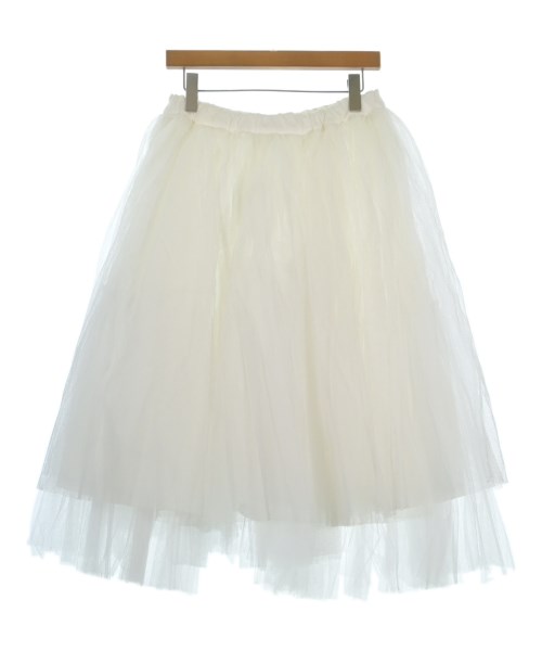 COMME des GARCONS(コムデギャルソン)ロング・マキシ丈スカート 白 サイズ:M/2200643690059