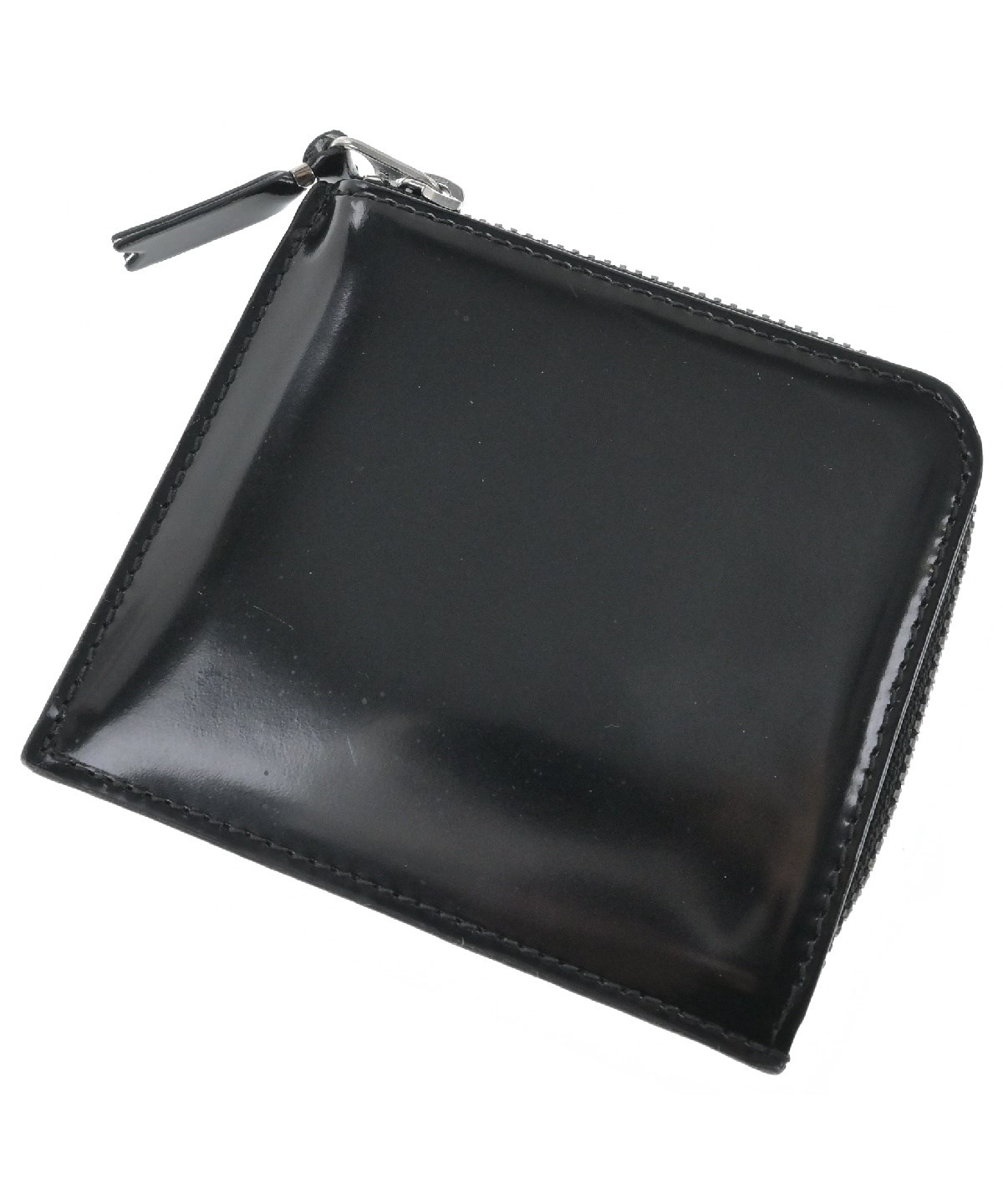COMME des GARÇONS ブラックレザーコインケース(美品) COMME des GARCONS コムデギャルソン DES 財布 ポーチ/コイン