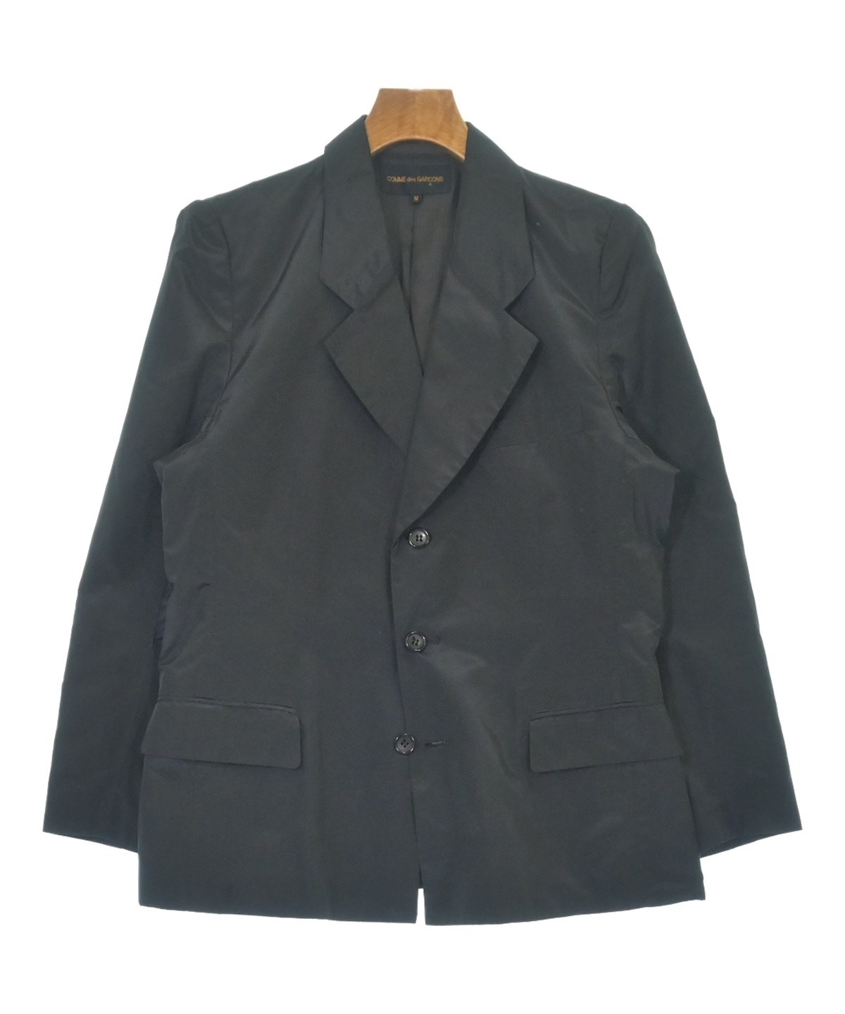 【色褪有】comme des garçons 黒 テーラードジャケット M COMME des GARCONS（コムデギャルソン）テーラードジャケット 黒
