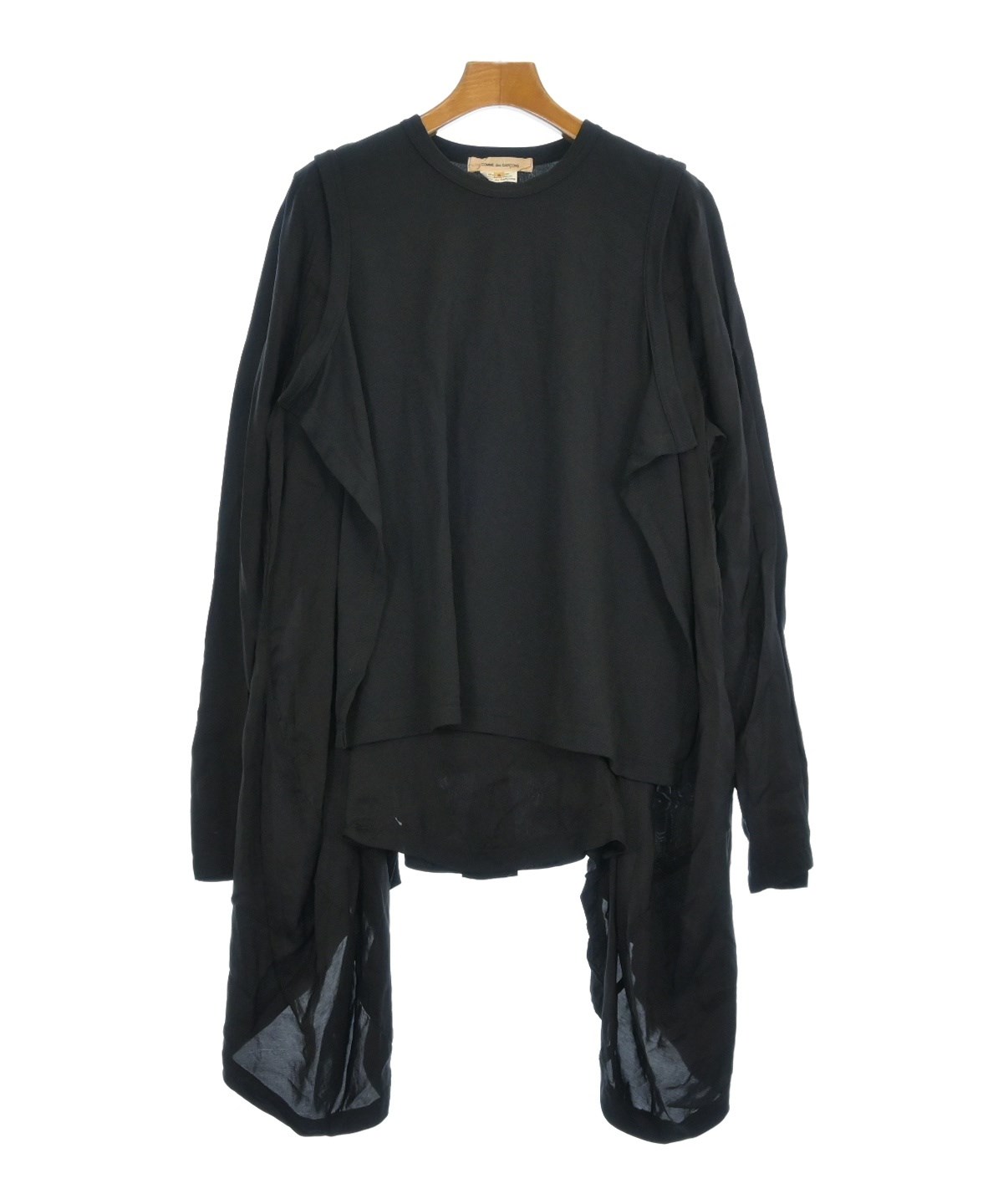 美品＊コムコム ジャージ フリルカットソー S 黒 ブラック COMME des GARCONS（Tシャツ(半袖/袖なし)）のフリマアイテム一覧