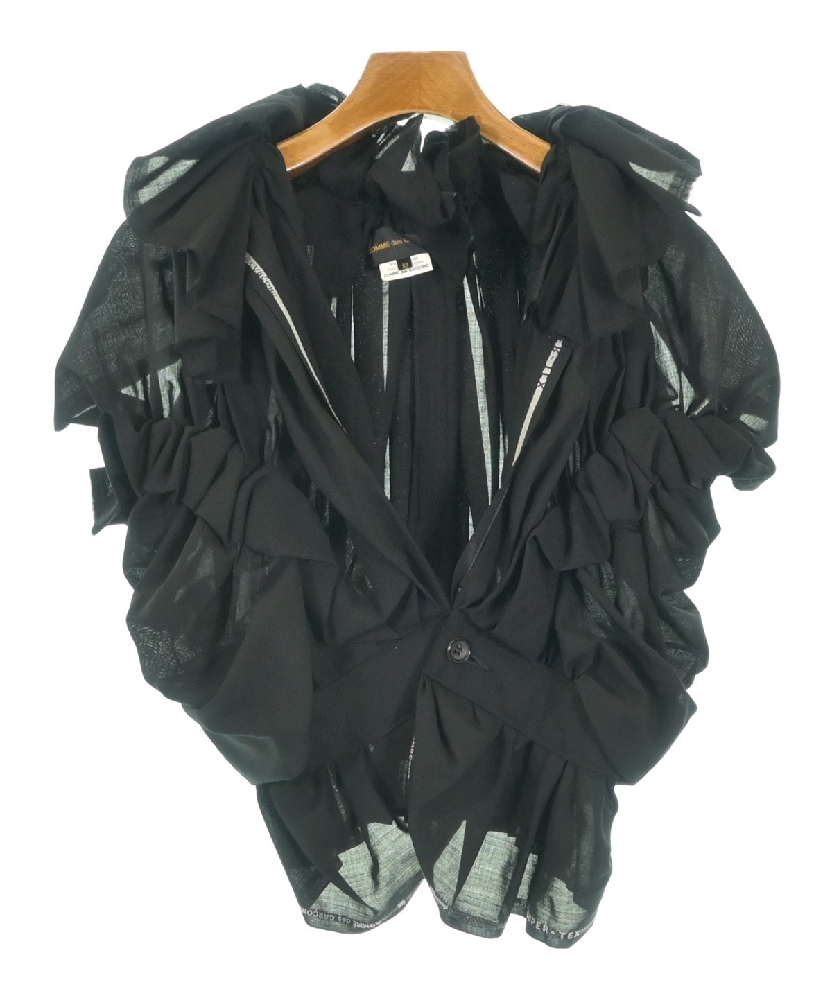 COMME des GARCONS（コムデギャルソン）ジャケット 黒 サイズ:SS