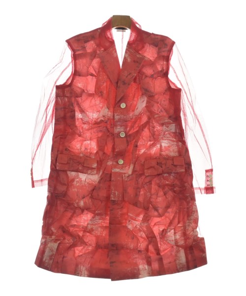 COMME des GARCONS(コムデギャルソン)チェスターコート 赤 サイズ:M/2200598741035