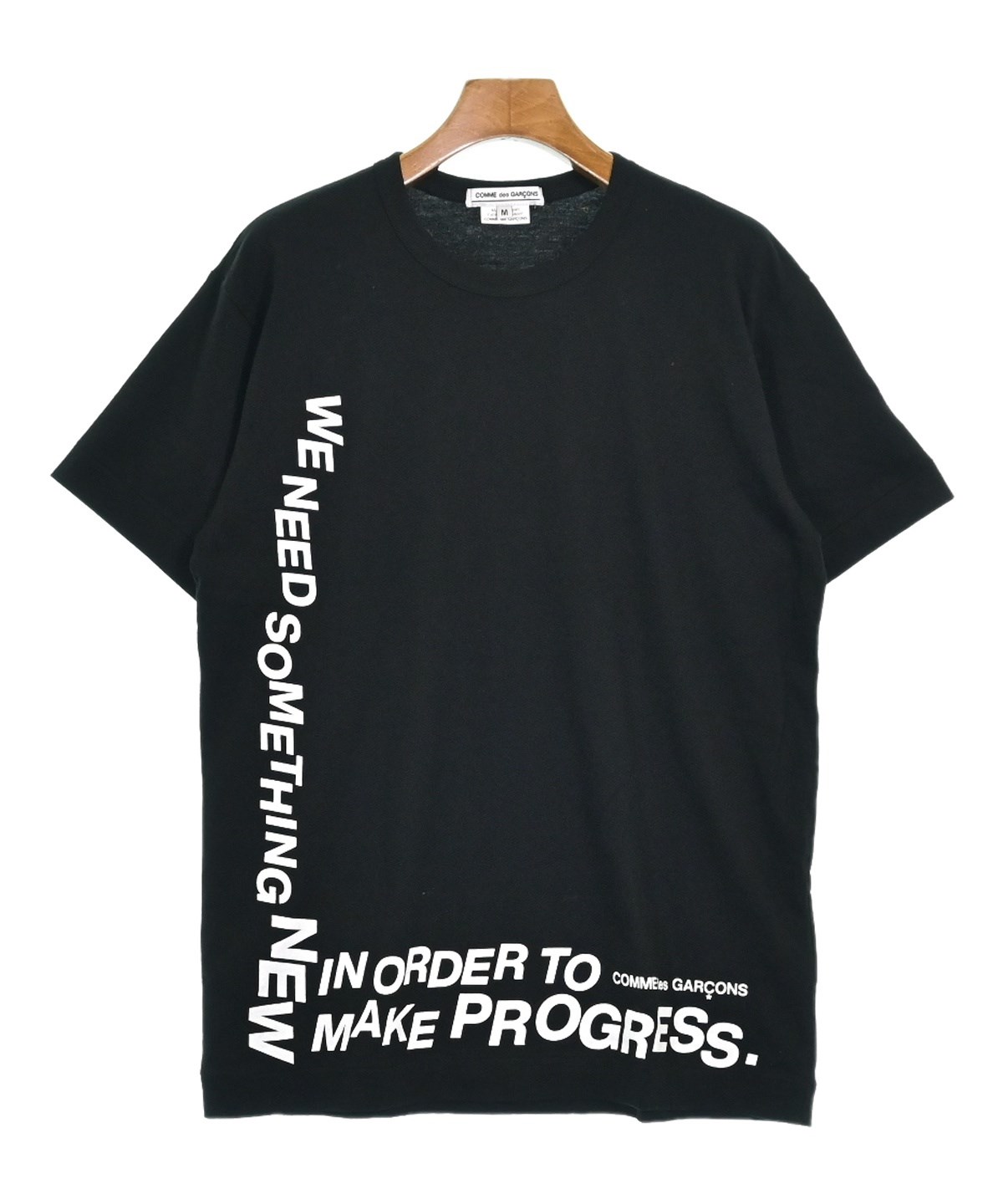 COMME des GARCONS Tシャツ・カットソー S 黒 【古着】【中古】【送料無料】 BLACK COMME des GARCONS（ブラックコムデギャルソン） | Tシャツ