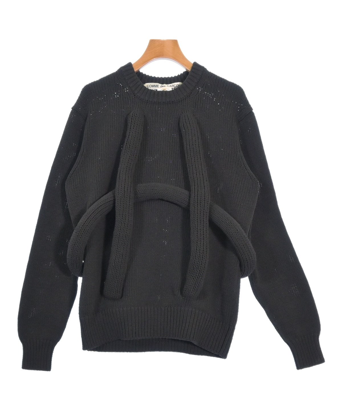 コムデギャルソン　二次元期　ニット COMME des GARCONS（コムデギャルソン）ニット・セーター 黒 サイズ:XS