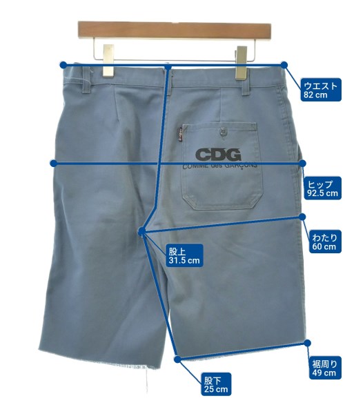 COMME des GARCONS（コムデギャルソン）ショートパンツ 青 サイズ:S メンズ/2200588838011