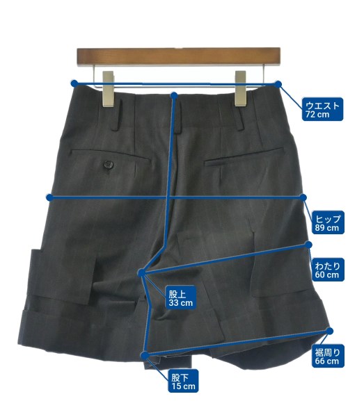 COMME des GARCONS（コムデギャルソン）ショートパンツ 黒 サイズ:S レディース/2200616548639
