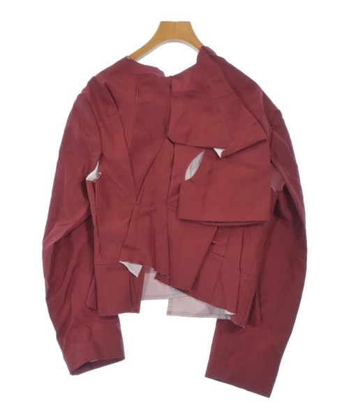 COMME des GARCONS（コムデギャルソン）ノーカラージャケット 赤 サイズ:M レディース/2200622453057