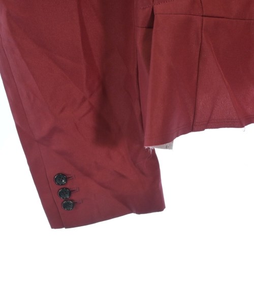 COMME des GARCONS（コムデギャルソン）ノーカラージャケット 赤 サイズ:M レディース/2200622453057