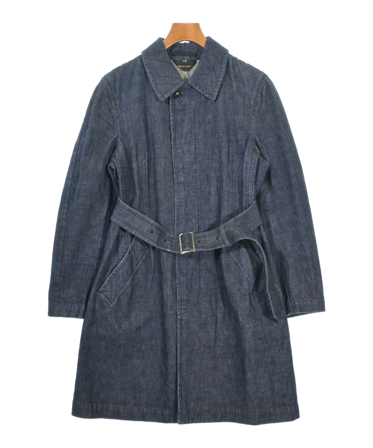 コムデギャルソン　COMME des GARCONS コート　ネイビー COMME des GARCONS（コムデギャルソン）ステンカラーコート 紺 サイズ