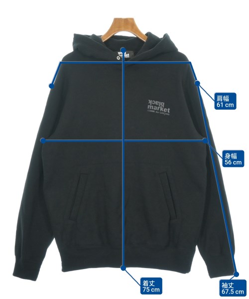 COMME des GARCONS（コムデギャルソン）パーカー 黒 サイズ:XXL メンズ/2200607746044