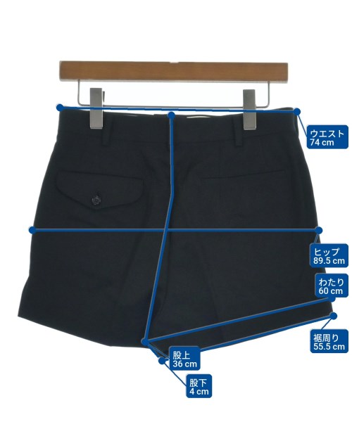 COMME des GARCONS（コムデギャルソン）ショートパンツ 黒 サイズ:M レディース/2200622994079