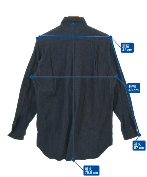COMME des GARCONS（コムデギャルソン）カジュアルシャツ 紺 サイズ:S メンズ/2200623811139