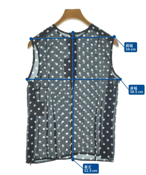 COMME des GARCONS（コムデギャルソン）ブラウス 紺 サイズ:M レディース/2200623830048