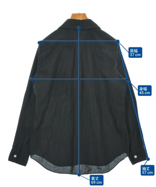 COMME des GARCONS（コムデギャルソン）カジュアルシャツ 黒 サイズ:S レディース/2200624123057