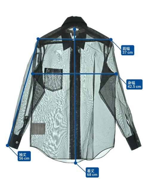 COMME des GARCONS（コムデギャルソン）カジュアルシャツ 黒 サイズ:XS レディース/2200624173069