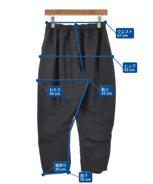 COMME des GARCONS（コムデギャルソン）クロップドパンツ 黒 サイズ:XS レディース/2200613142045