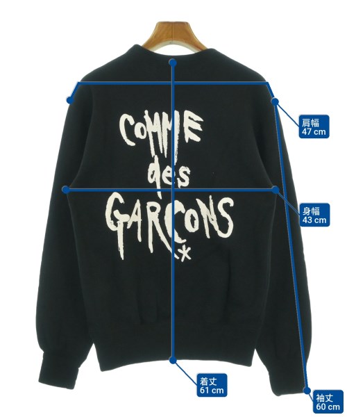 COMME des GARCONS（コムデギャルソン）スウェット 黒 サイズ:S レディース/2200624983033
