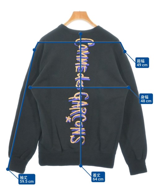 COMME des GARCONS（コムデギャルソン）スウェット 黒 サイズ:M レディース/2200624983040