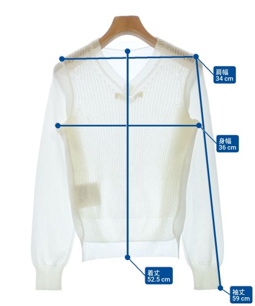COMME des GARCONS（コムデギャルソン）ニット・セーター 白 サイズ:-(S位) レディース/2200620037013