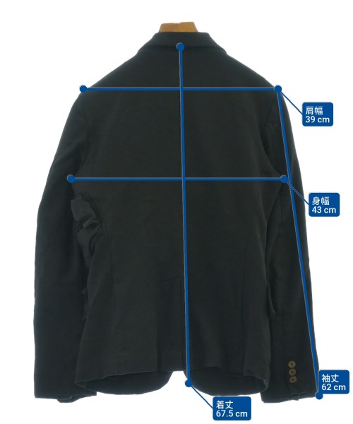 COMME des GARCONS（コムデギャルソン）カジュアルジャケット 黒 サイズ:S レディース/2200613159593
