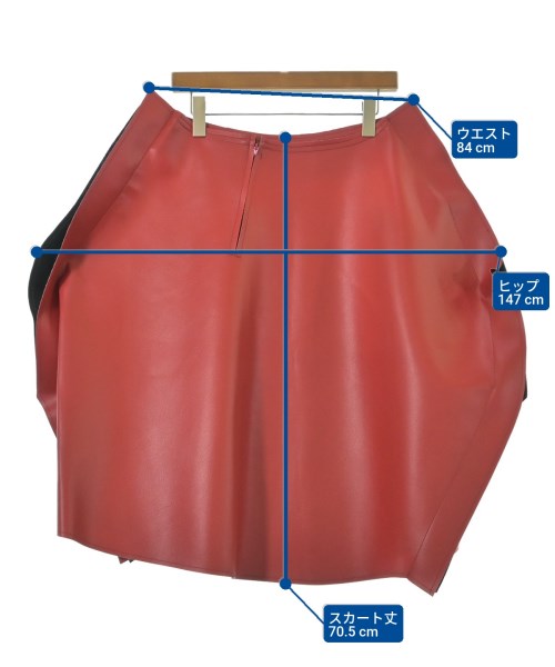 COMME des GARCONS（コムデギャルソン）ひざ丈スカート 赤 サイズ:XS レディース/2200626745035