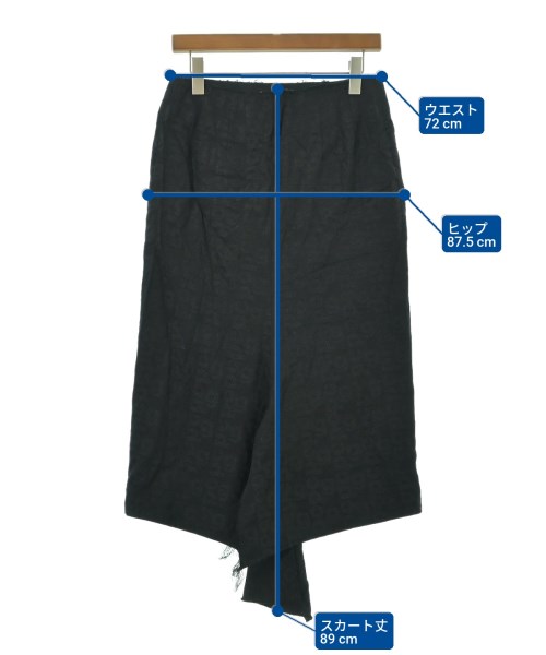 COMME des GARCONS（コムデギャルソン）ロング・マキシ丈スカート 黒 サイズ:S レディース/2200626745073
