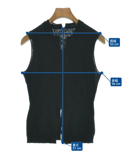 COMME des GARCONS（コムデギャルソン）ベスト 黒 サイズ:F レディース/2200627973079