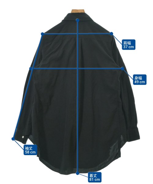 COMME des GARCONS（コムデギャルソン）カジュアルシャツ 黒 サイズ:XS レディース/2200629673021