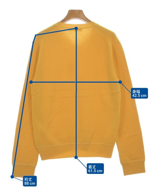 COMME des GARCONS（コムデギャルソン）ニット・セーター 黄 サイズ:S レディース/2200618018093