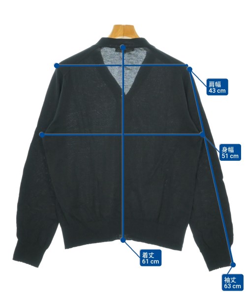 COMME des GARCONS（コムデギャルソン）カーディガン 黒 サイズ:M メンズ/2200629166158