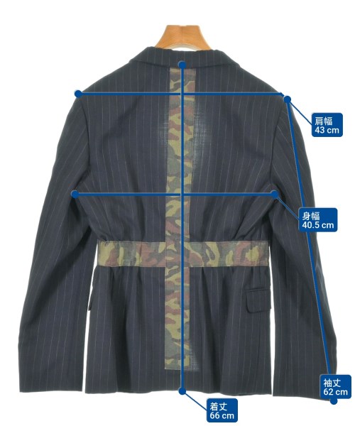 COMME des GARCONS（コムデギャルソン）カジュアルジャケット 紺 サイズ:M レディース/2200632898060